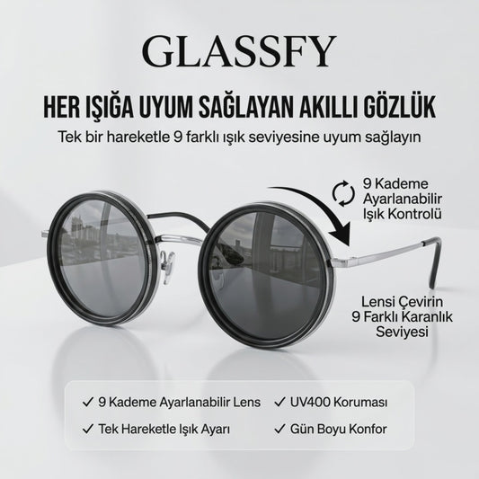 GLASSFY Vision Pro 9 Mod Akıllı Güneş Gözlüğü